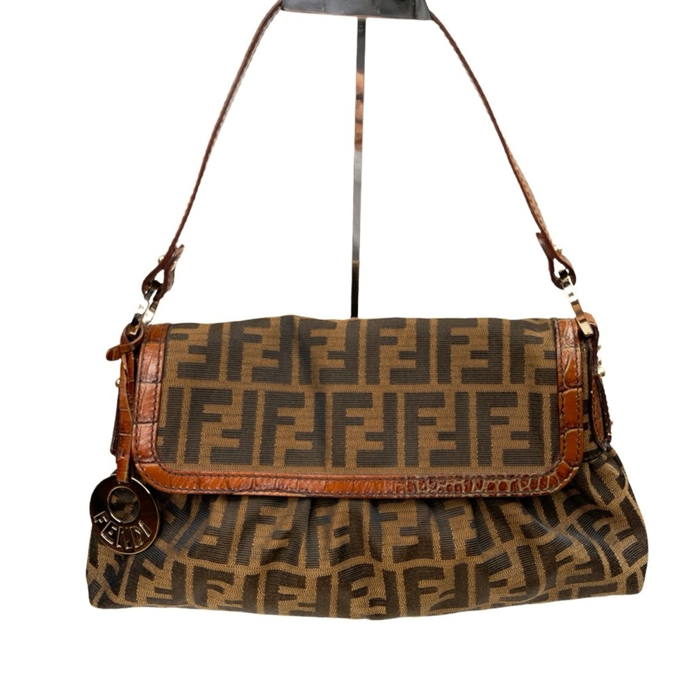 Fendi Zucca Small Chef Shoulder Bag - Picture 1 of 17